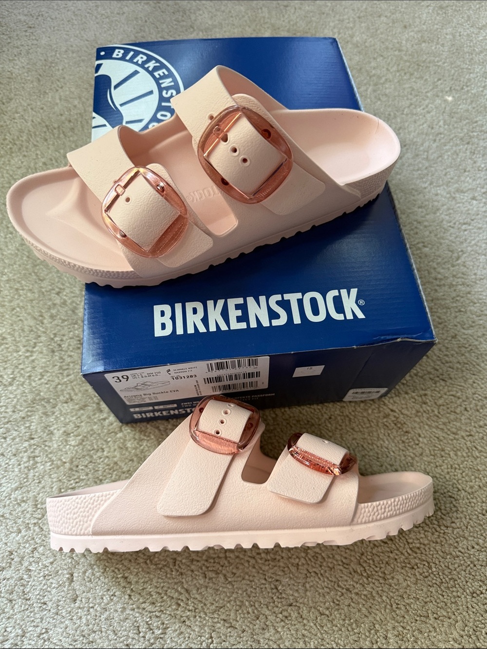 Birkenstock Arizona Big Buckle EVA Light Rose, women’s 8 or 39